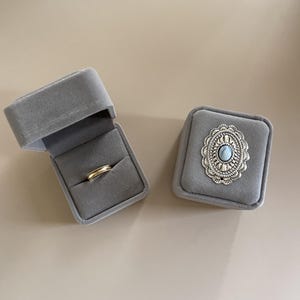 engagement ring box | engagement ring box velvet | engagement ring box for engagement | proposal ring case | velvet ring case |