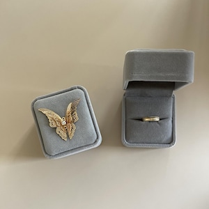 engagement ring box | engagement ring box velvet | engagement ring box for engagement | proposal ring case | velvet ring case |