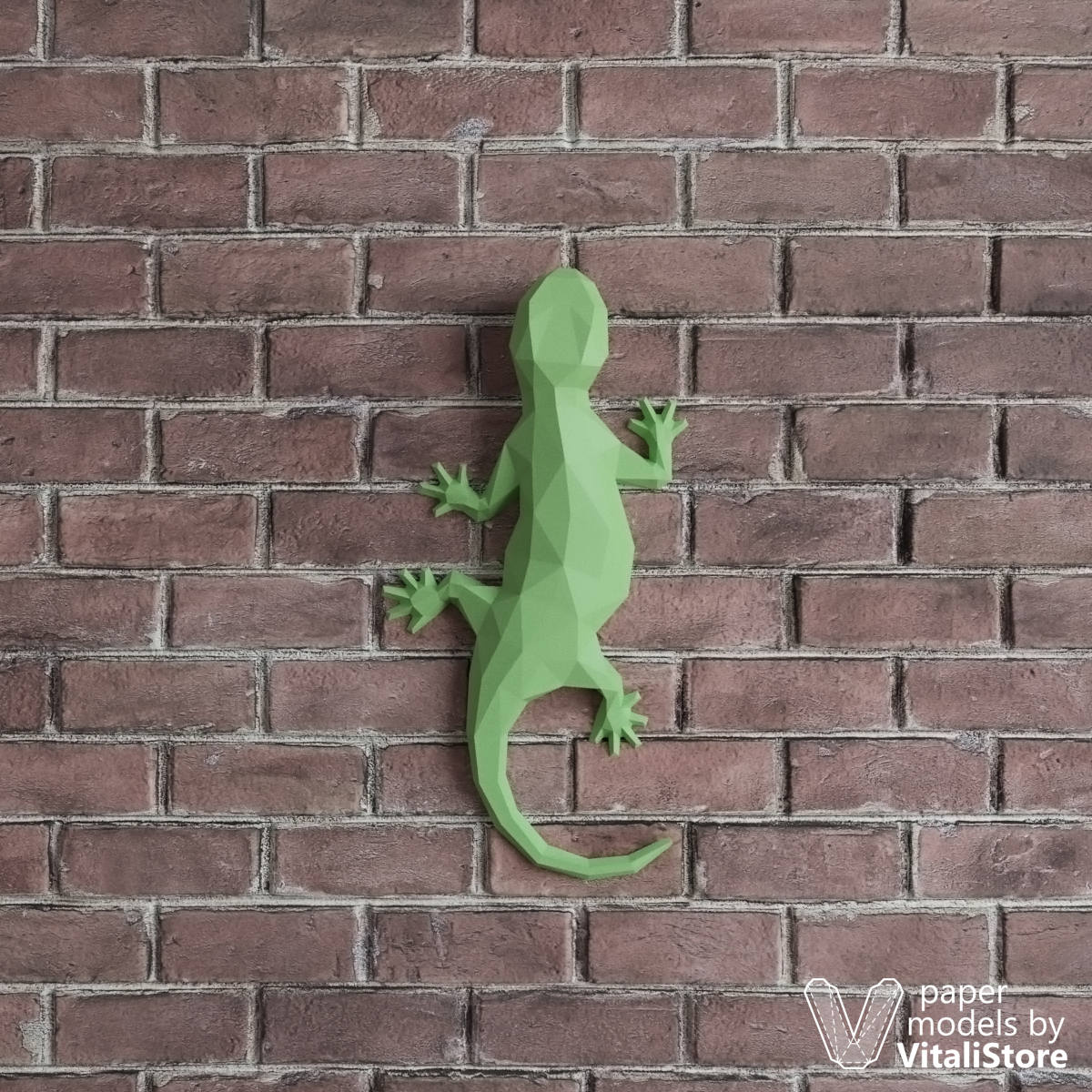 Papercraft 3d Lizard Low Poly Salamander Paper Craft Lizard Etsy Hong Kong