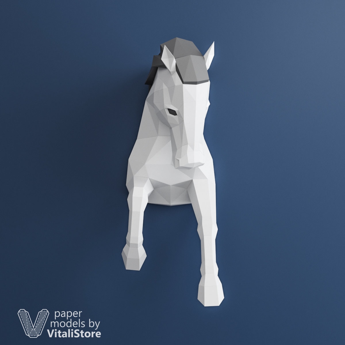 DIY Papercraft Horse Paper Craft 3D Horse 3D Paper Sculpture | Etsy