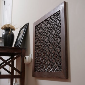 Vent cover, Decorative magnetic air filter return vent - 3D Circular Design