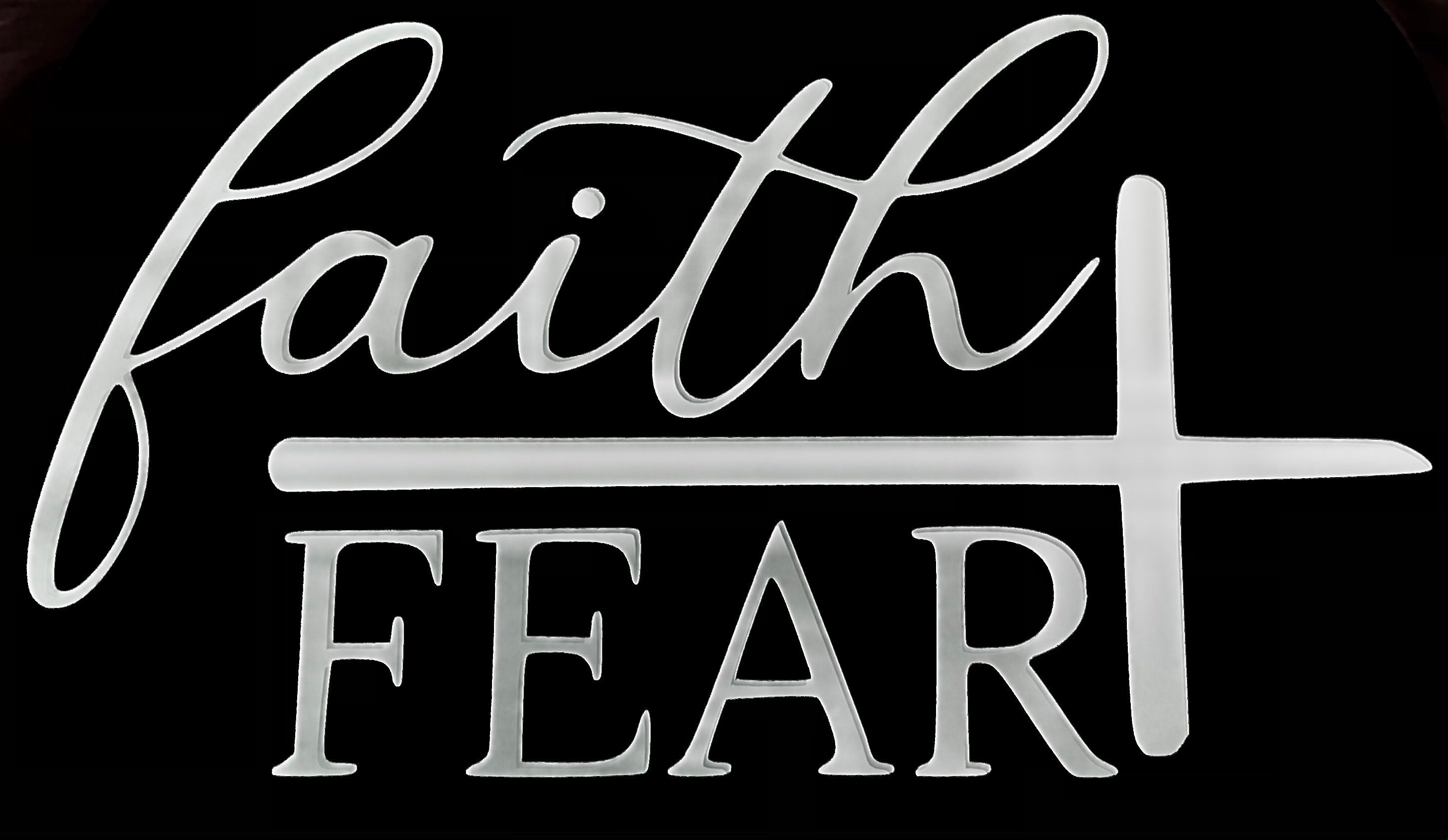 Faith over fear decal vinyl sticker Etsy