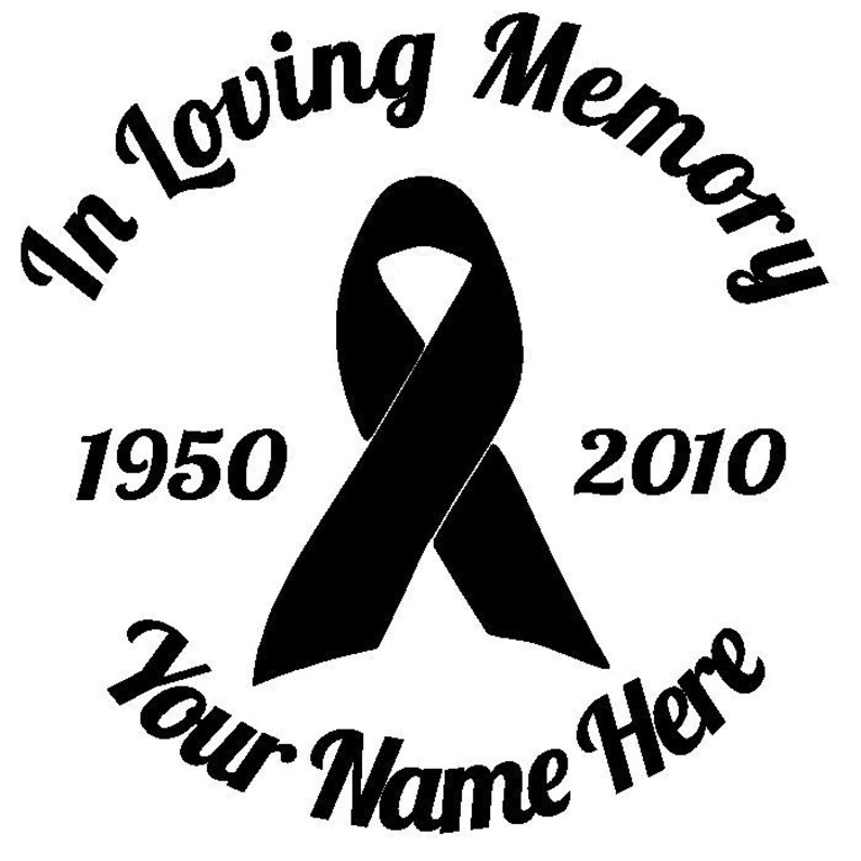In Loving Memory car decal personalized vinyl sticker Etsy