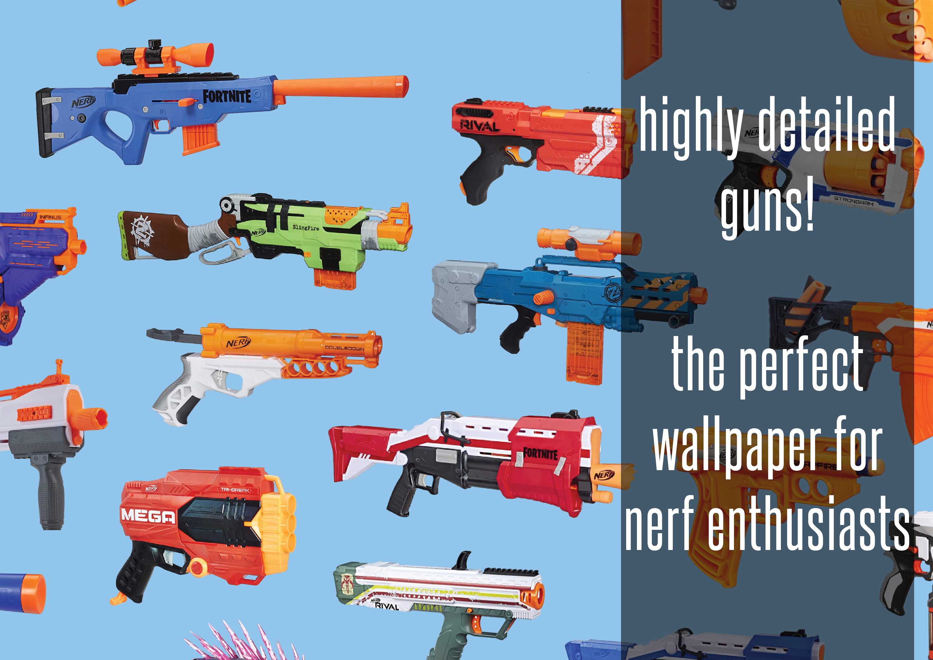 Nerf Wallpaper - Etsy