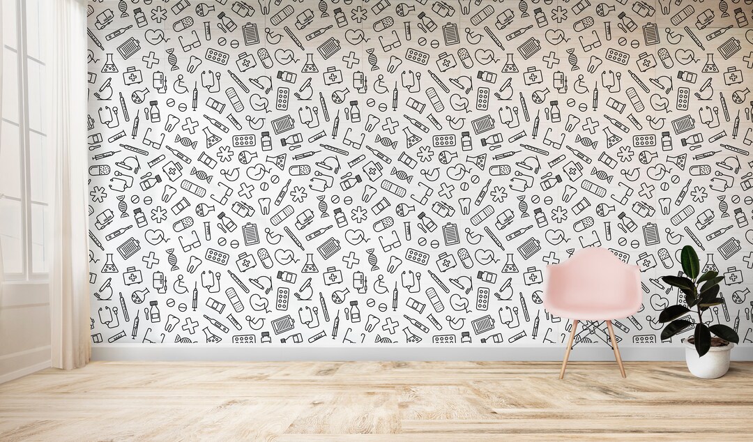 Black & White Medical Doctor Wallpaper - Etsy