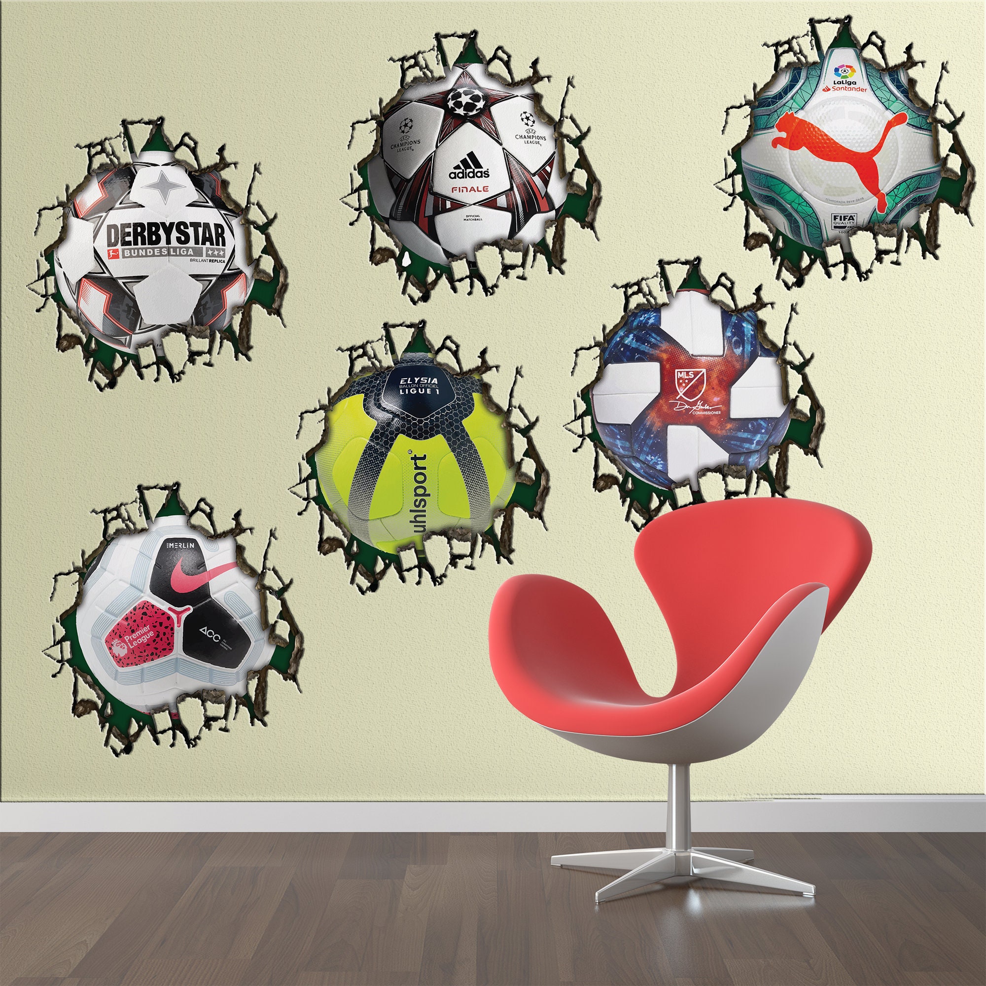 Football Soccer Wall Decal Sticker Etsy