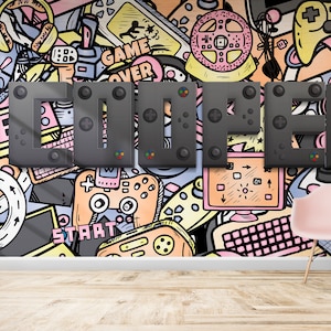 Personalised Pastel Gaming Abstract Wallpaper