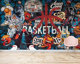 Basketball Graffiti Charakter Wallpaper