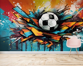 Papier peint football Décorations murales sport Décorations 