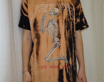 yeezus bleached shirt