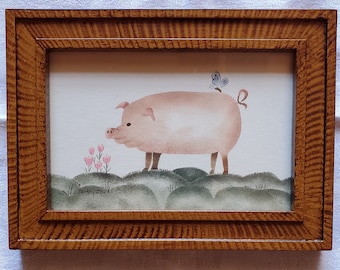 Pig and Butterfly Theorem Painting