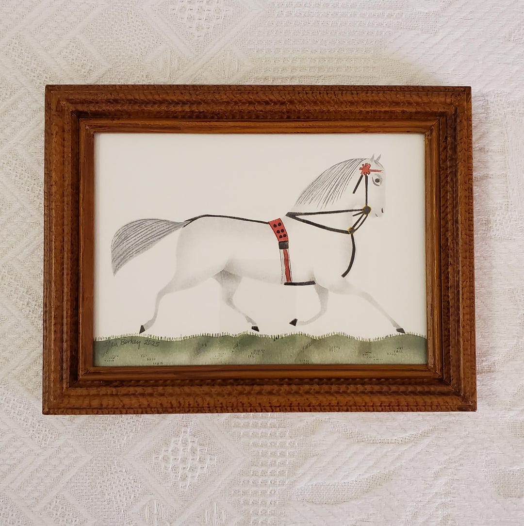 Horse Folk Art Theorem Painting - Etsy