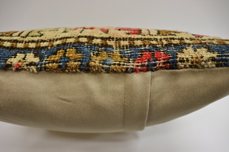 Handwoven Pillow Turkish Carpet Pillow Bohemian, Decorative Pillow Cushion Cover Carpet Pillow 16x16\u0130nches Carpet Cushion Cover