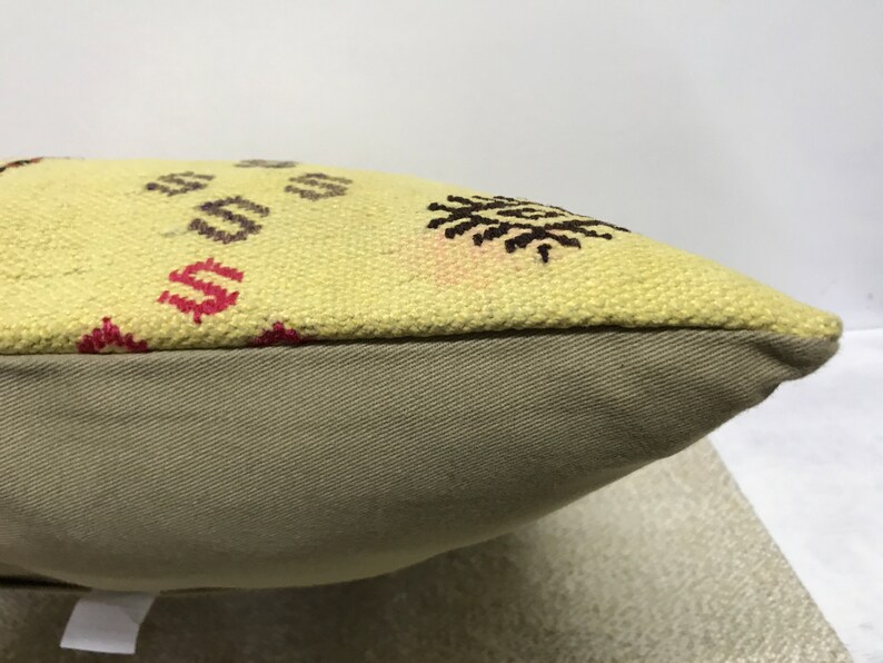 Cotton Kilim Pillow 16x16inch 40x40cm Bohemian Etsy