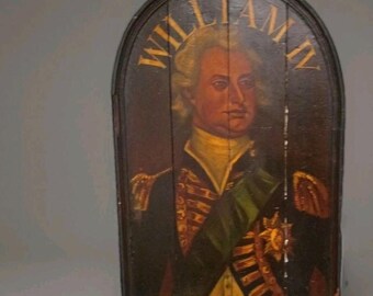 Old english pub sign william iv beer wine spirits owen wills vintage 23x36"