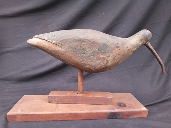 Curlew Painted Wood Stickup Decoy Curlew Painted Wood Stickup Decoy