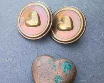 3 antique victorian horse bridle heart rosette rosettes civil war era