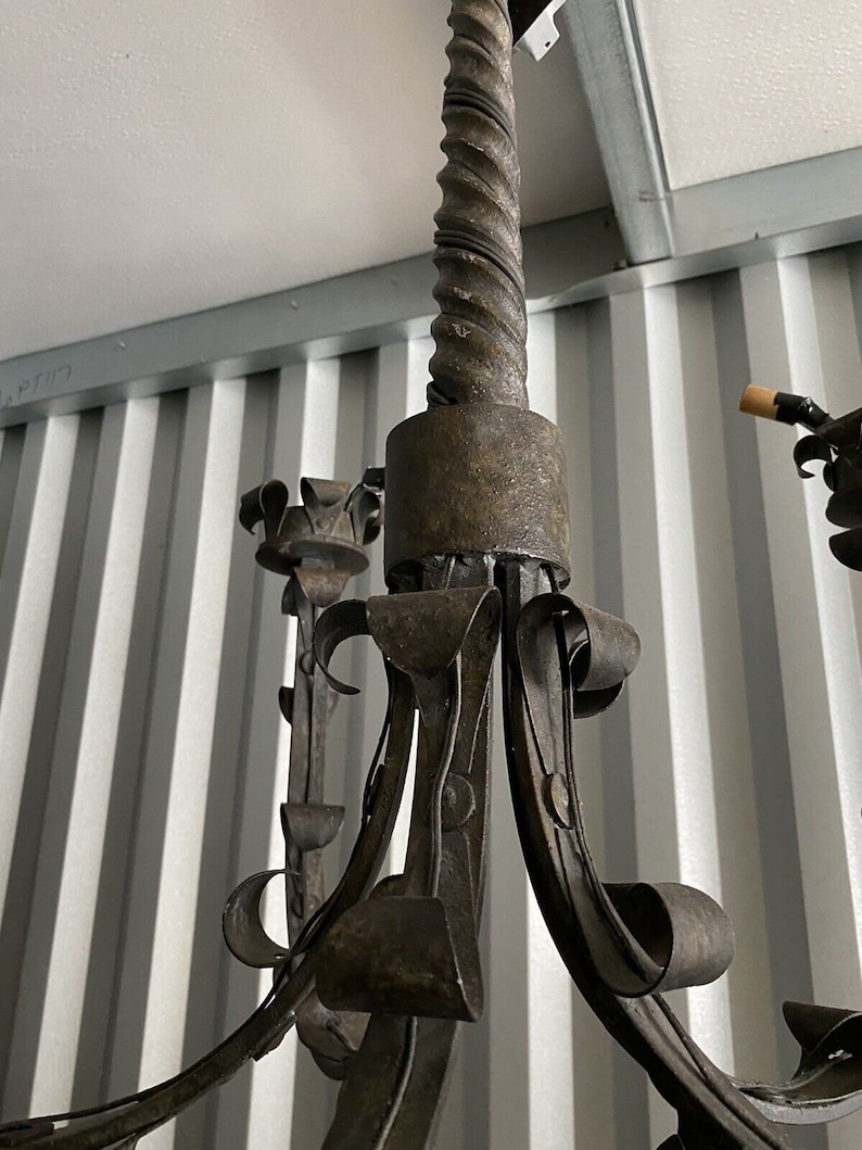 Iron Accents Wrought Iron Chandelier - Thumbnail 2