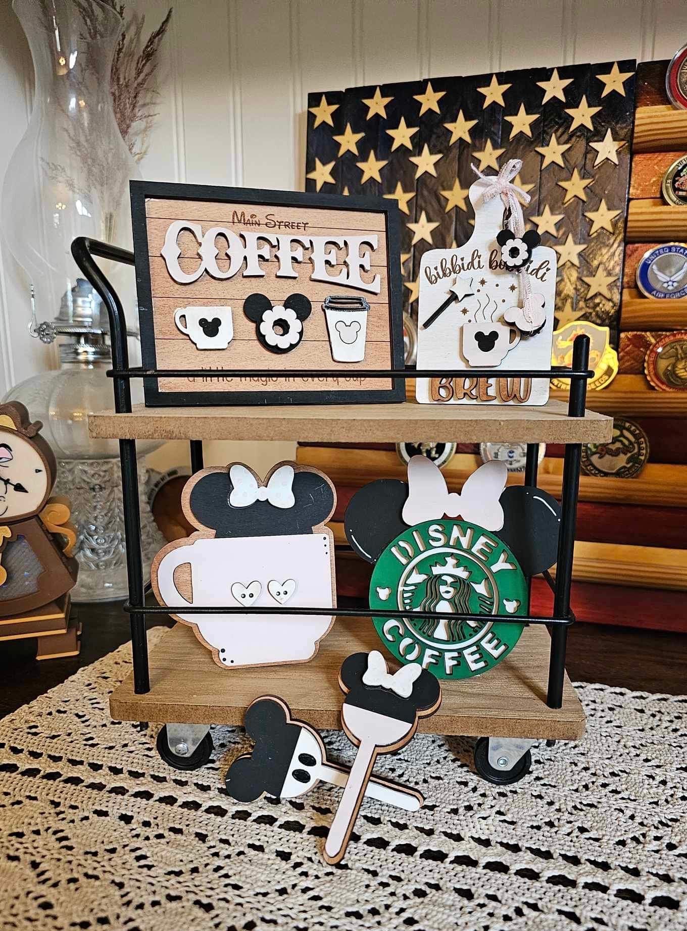 Bibbidi Bobbidi Brew|coffee Bar Tiered Tray|disney Coffee Bar