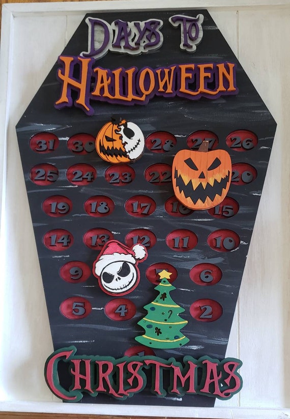 Nightmare Before Christmas Countdown Disney Decor Countdown Etsy