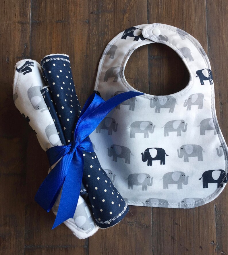 Baby Boy Personalized Bib and Burp Cloths Baby Boy Gift Etsy