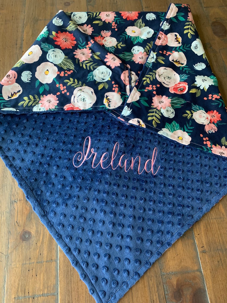 Baby Girl Personalized Blanket or Lovey or Snuggly Baby Girl Etsy