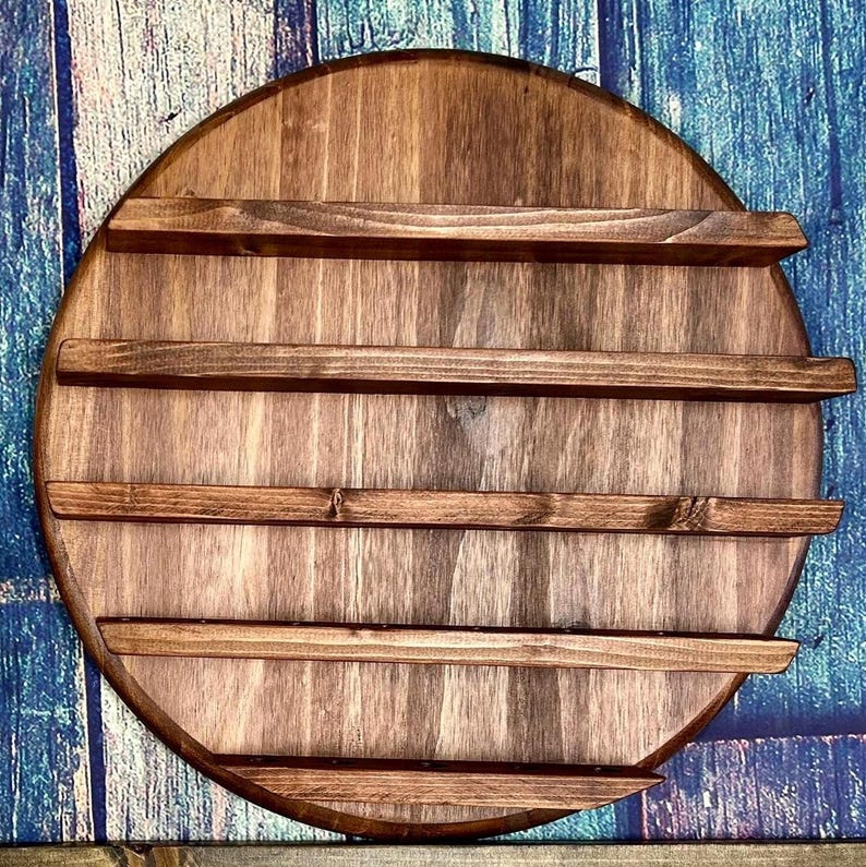 Personalized Wooden Golf Ball Display Case: Golf Lover Gift Red Oak
