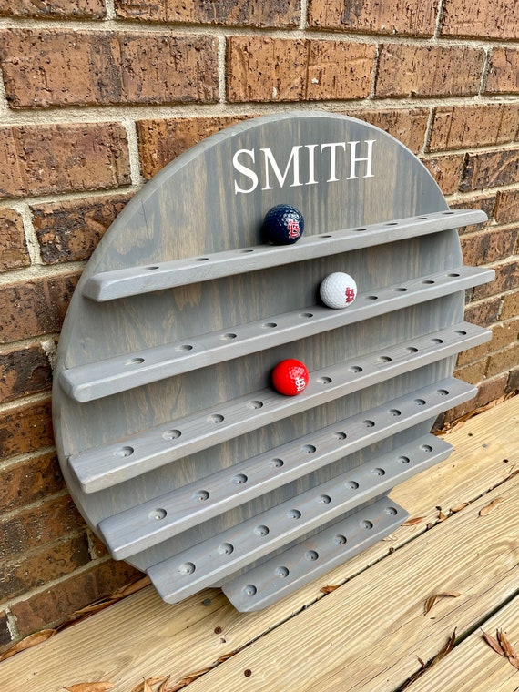 Personalized Wooden Golf Ball Display Case: Golf Lover Gift