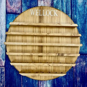 Personalized Wooden Golf Ball Display Case: Golf Lover Gift Golden Oak