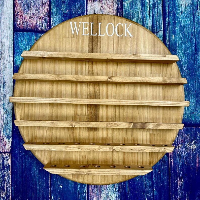 Personalized Wooden Golf Ball Display Case: Golf Lover Gift Golden Oak