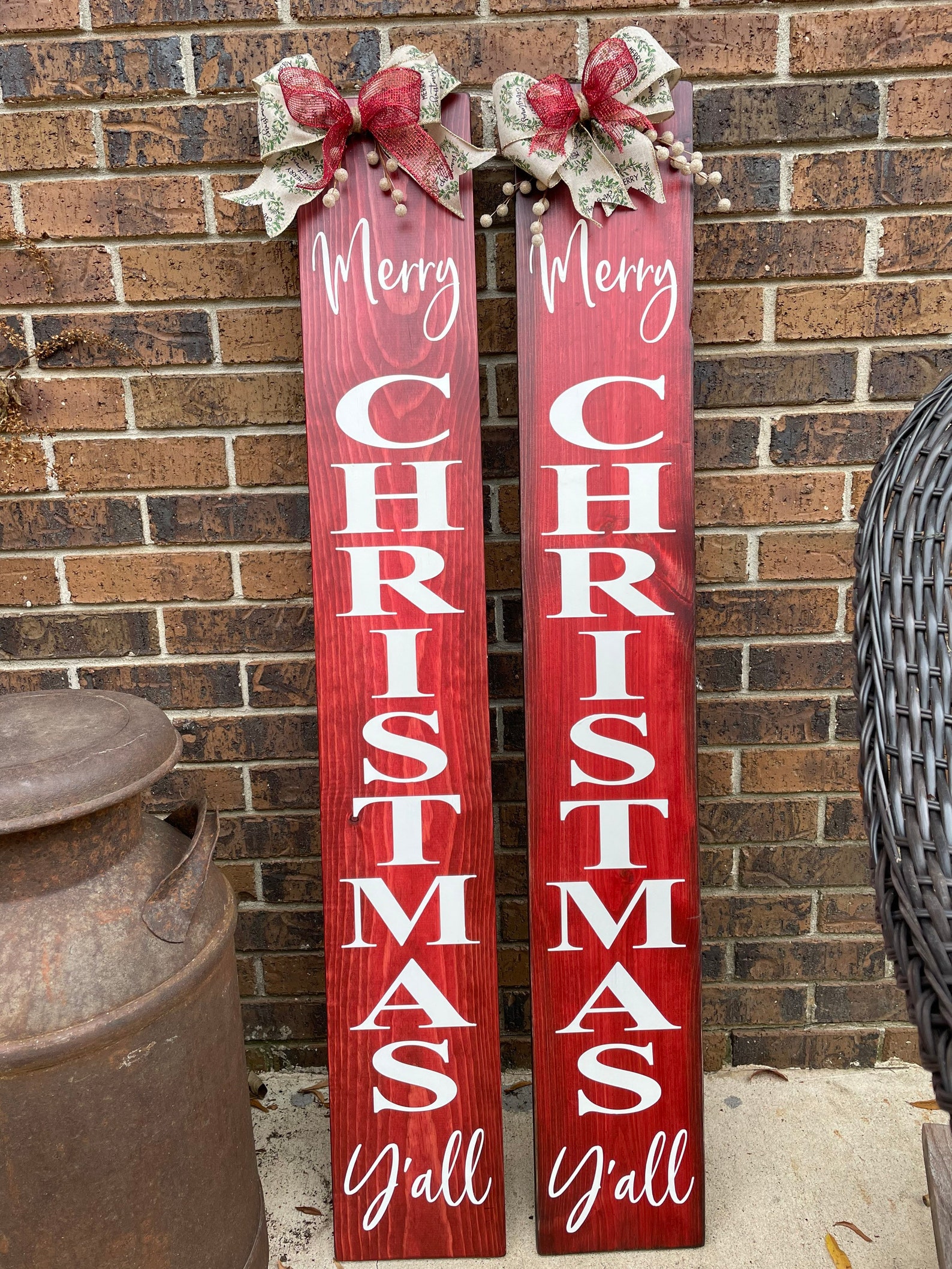Merry Christmas Sign Sign Porch Sign Christmas Etsy