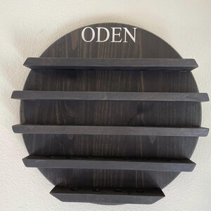 Personalized Wooden Golf Ball Display Case: Golf Lover Gift Ebony