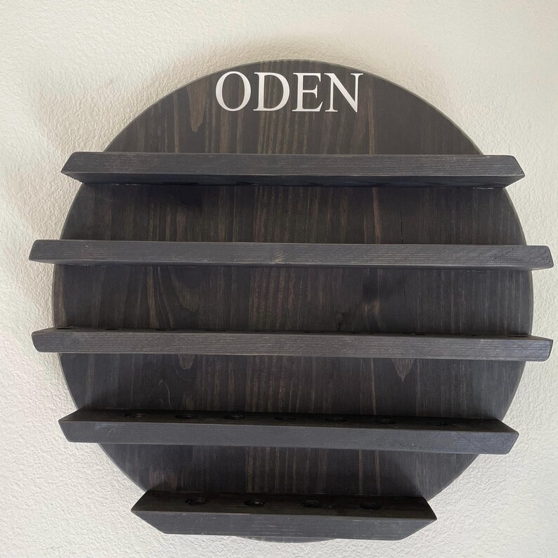 Personalized Wooden Golf Ball Display Case: Golf Lover Gift Ebony