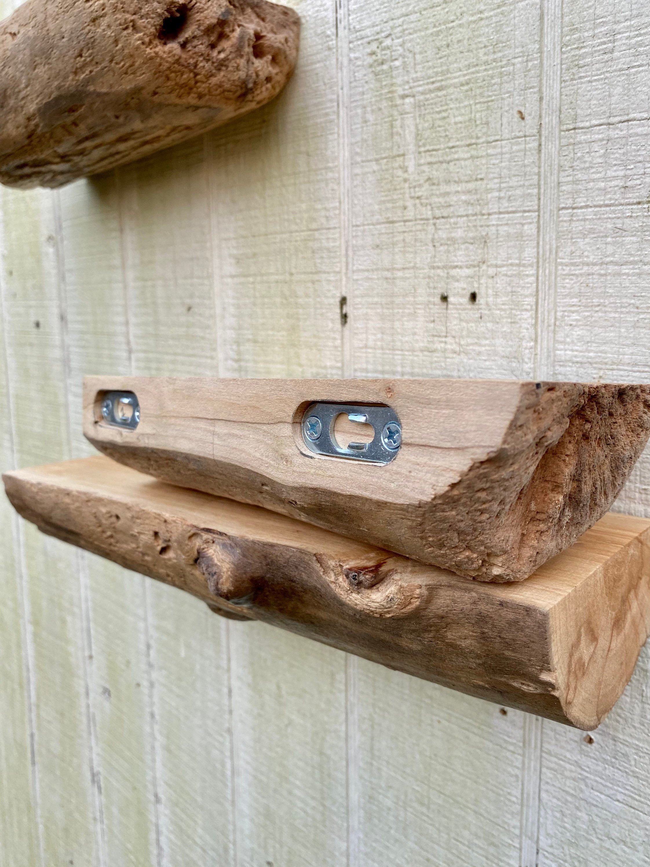 Driftwood Shelf Nautical Decor Floating Shelf Floating Etsy
