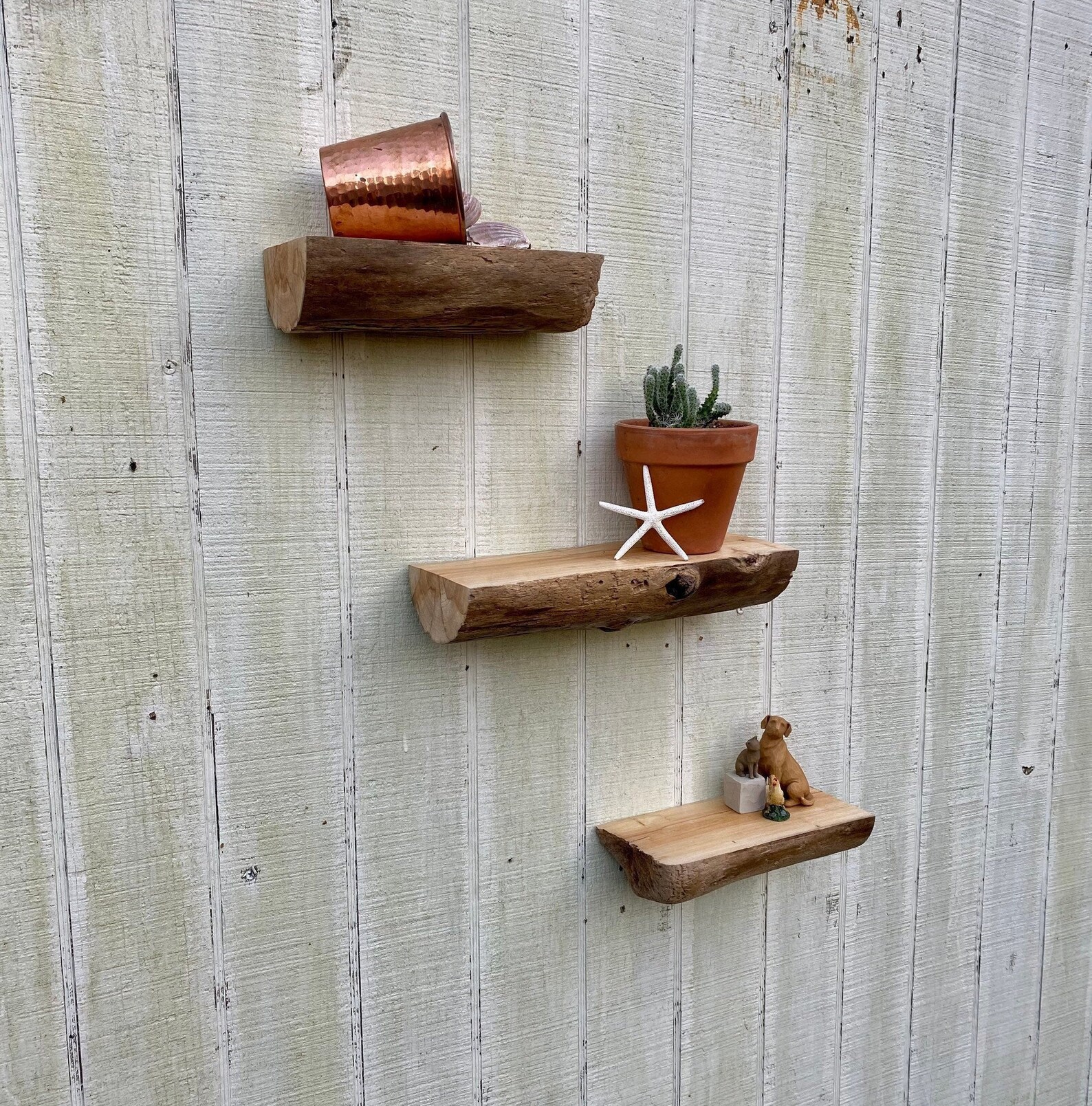 Driftwood Shelf Nautical Decor Floating Shelf Floating Etsy