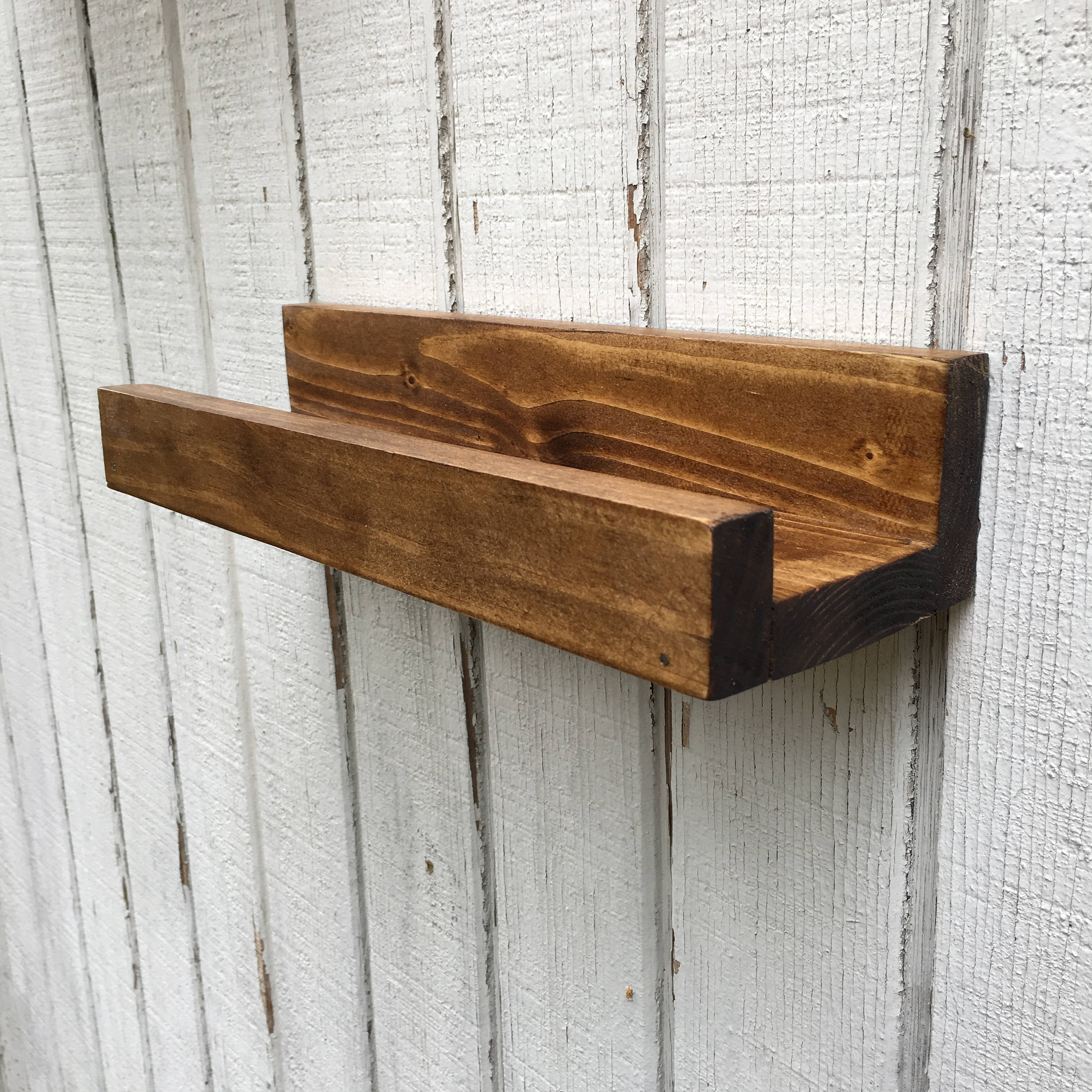 Floating Ledge Shelf Picture Ledge Narrow Wood Shelf Etsy