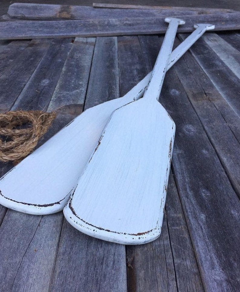 Handmade Wooden Oar Lake House Decor Paddle Nautical Etsy