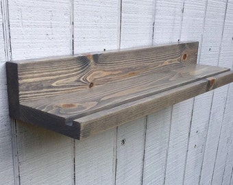 Picture Ledge Shelf / Estante flotante / Estante de madera rústica / Estantes de exhibición de madera / Estantes de pasillo / Estante de granja