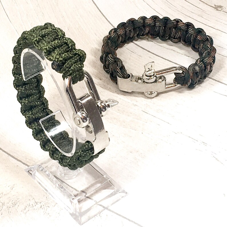 Plain Clasp Paracord Bracelet Etsy