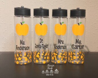 Personalized Water Bottle, Teacher Cup, Teacher Gift, School Gift, Tumbler, Personal Cup