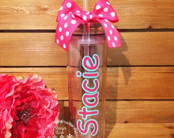 Personalized Tumbler, Name Cup, Monogram Cup, Personalized Cup, Birthday Personalized Vacation Tumbler, Teacher Cup, Nurse Cup