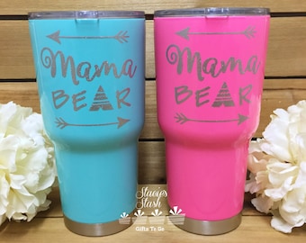 Personalized Cup, Mama Bear, Personalized Tumbler, Personalized Coffee Mug