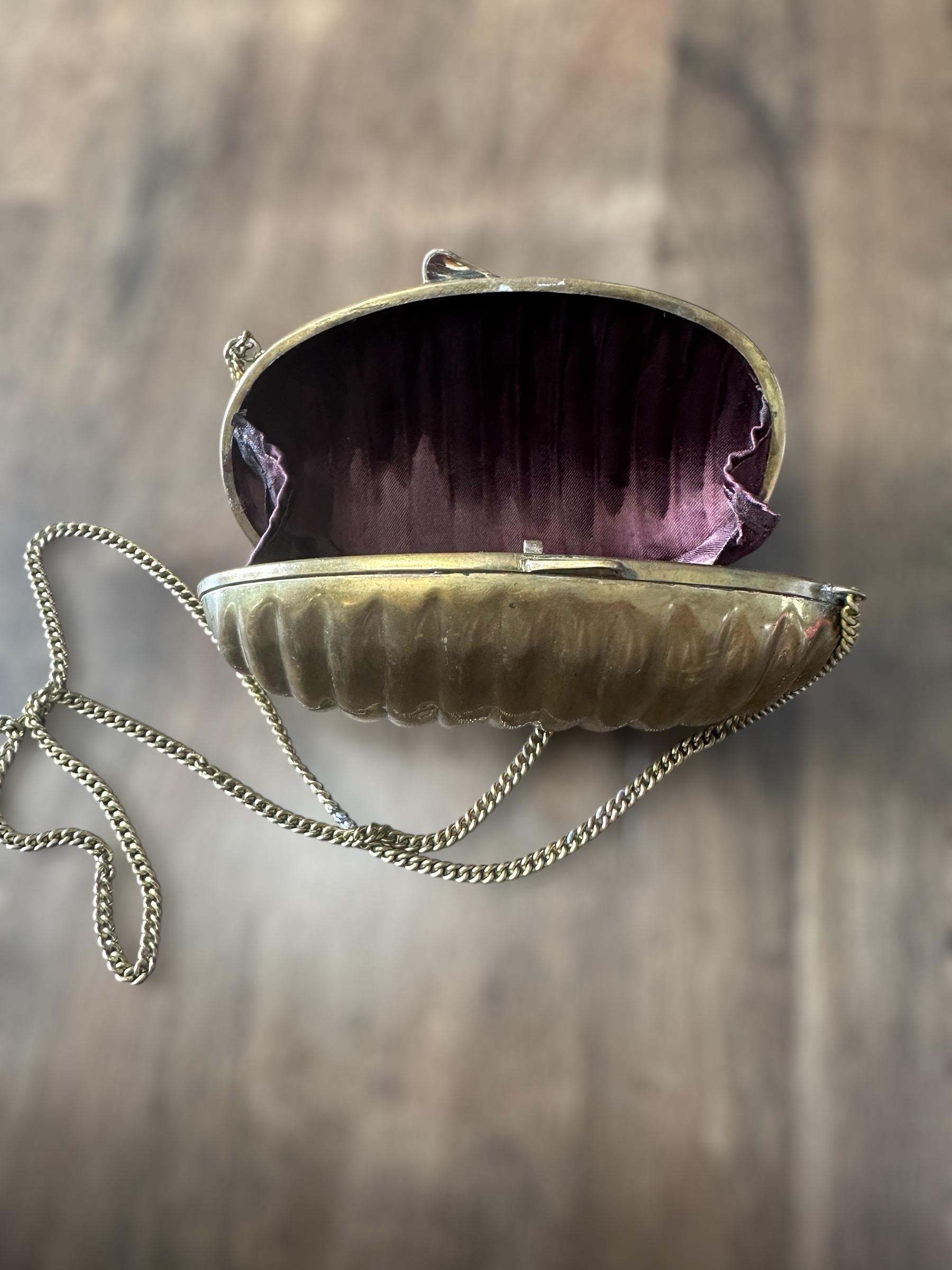 1920’s Art Deco Clam Shell Bag (for Collectors or Restoration Project ...