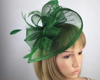 Ladies green wedding hats Clearance