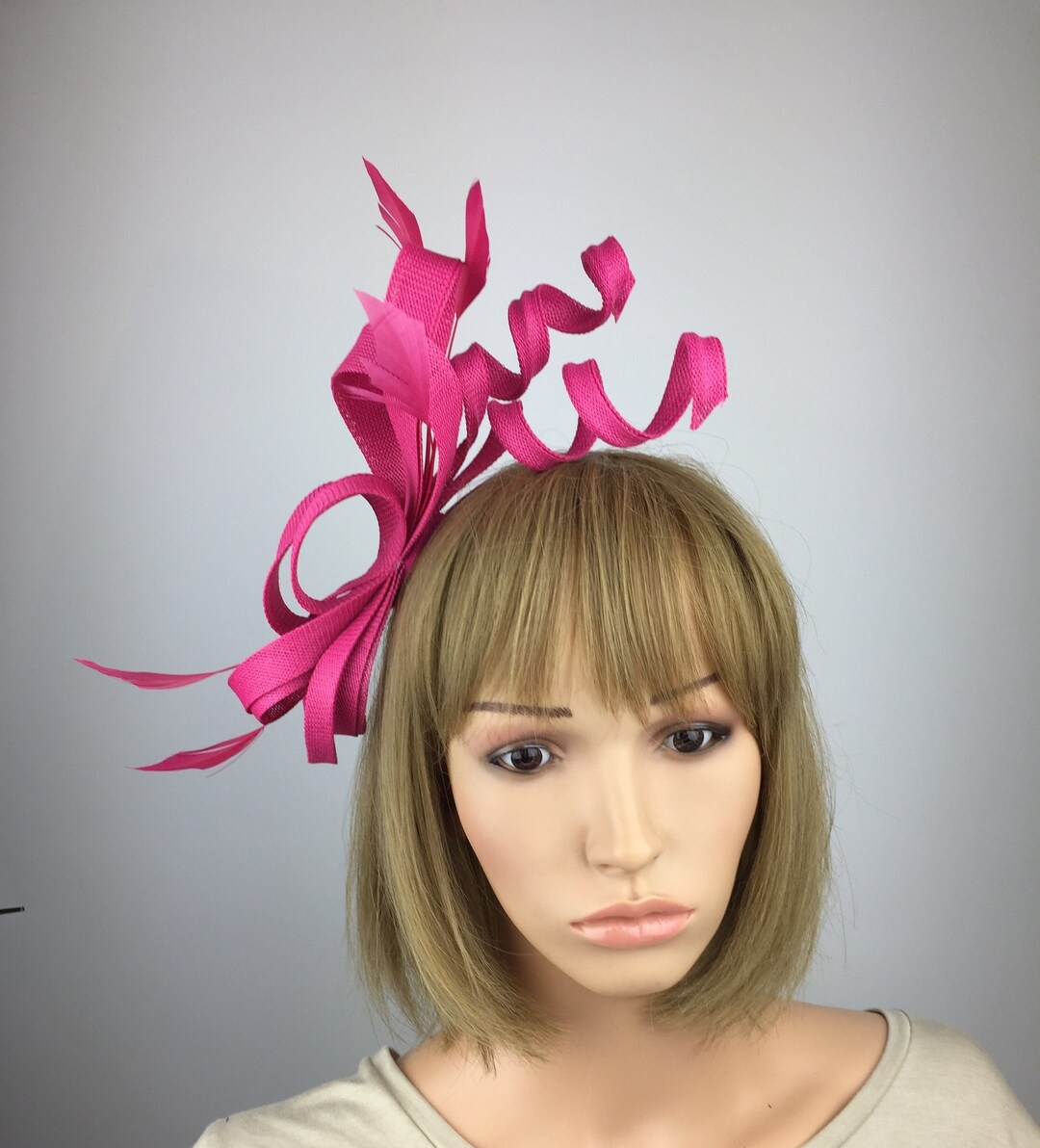 Fuchsia Pink Fascinator Hot Pink Fascinator Cerise Wedding Mother of