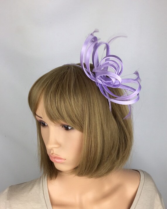 Lavender Pale Lilac Purple Pastel Fascinators Wedding Etsy