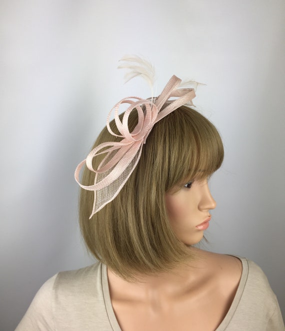 Clip Light Pink Fascinator Pink Nude 