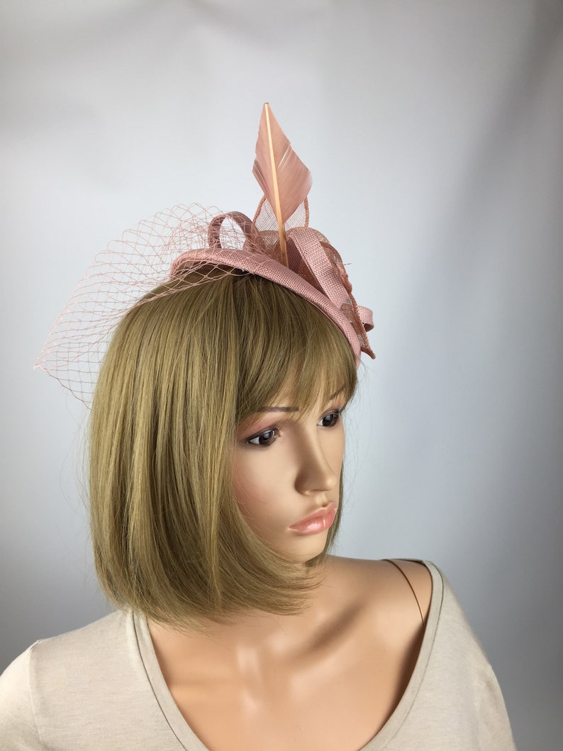 Blush Pink Fascinator Light Pink Fascinator Dusky Pink Pale Etsy