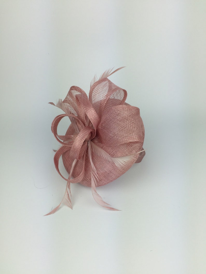 Blush Pink Fascinator Dusky Pink fascinator hat fascinator Hat Etsy