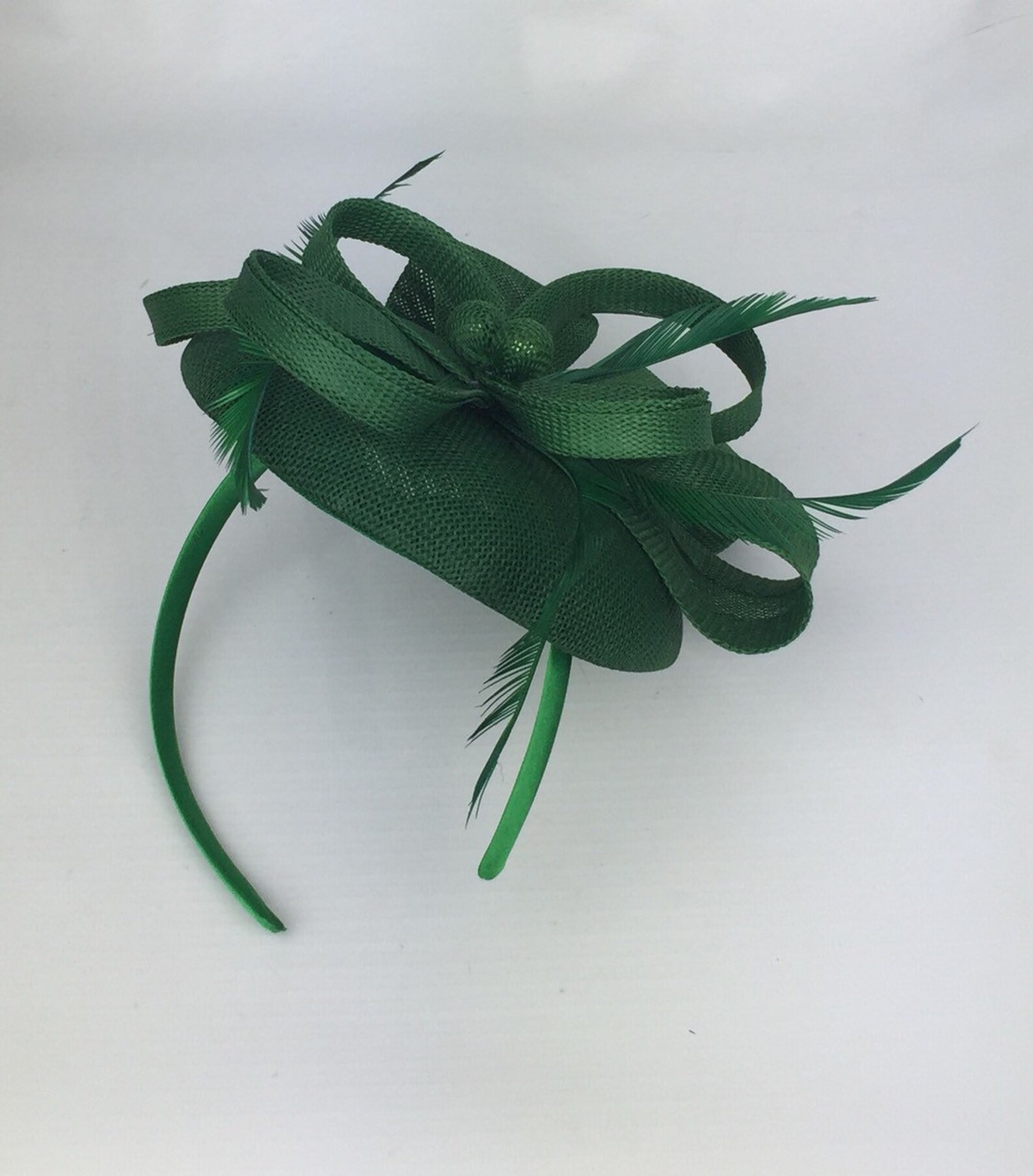 Green Fascinator Emerald Green Forest Green Wedding Facinator Etsy UK